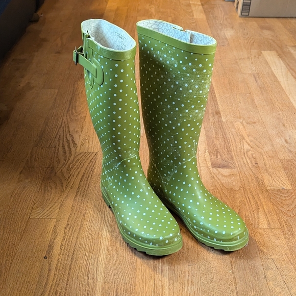 Chooka Rain Boots - Quirky Polka Dot Parade π§οΈπ’ - Picture 3 of 9